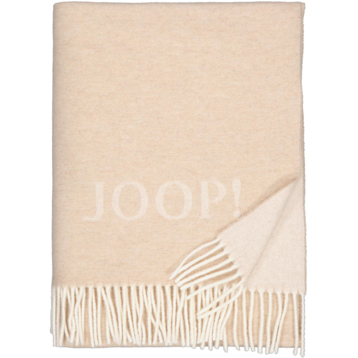 WOHNDECKEN FINE-DOUBLEFACE CREME-NATUR - Beige, Textil (130/180cm) - Joop!
