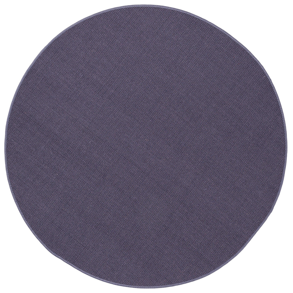 SISAL NATUR TEPPICH RUND - Blau, Textil (100/100cm) - Snapstyle