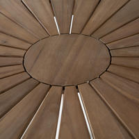 GARTENTISCH - Rund - Akazie massiv - Braun - Braun, Holz (100/100/73cm) - home24