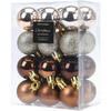 WEIHNACHTSKUGELN 24er-Set Ø 3 cm - Kupferfarben, Kunststoff (6/12/9cm) - Home Styling Collection