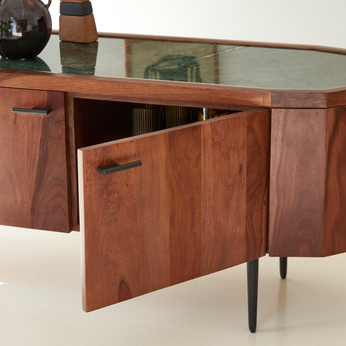 TV-SCHRANK Jade Braun aus Palisander - Braun, Holz (130/56/42cm) - Tikamoon