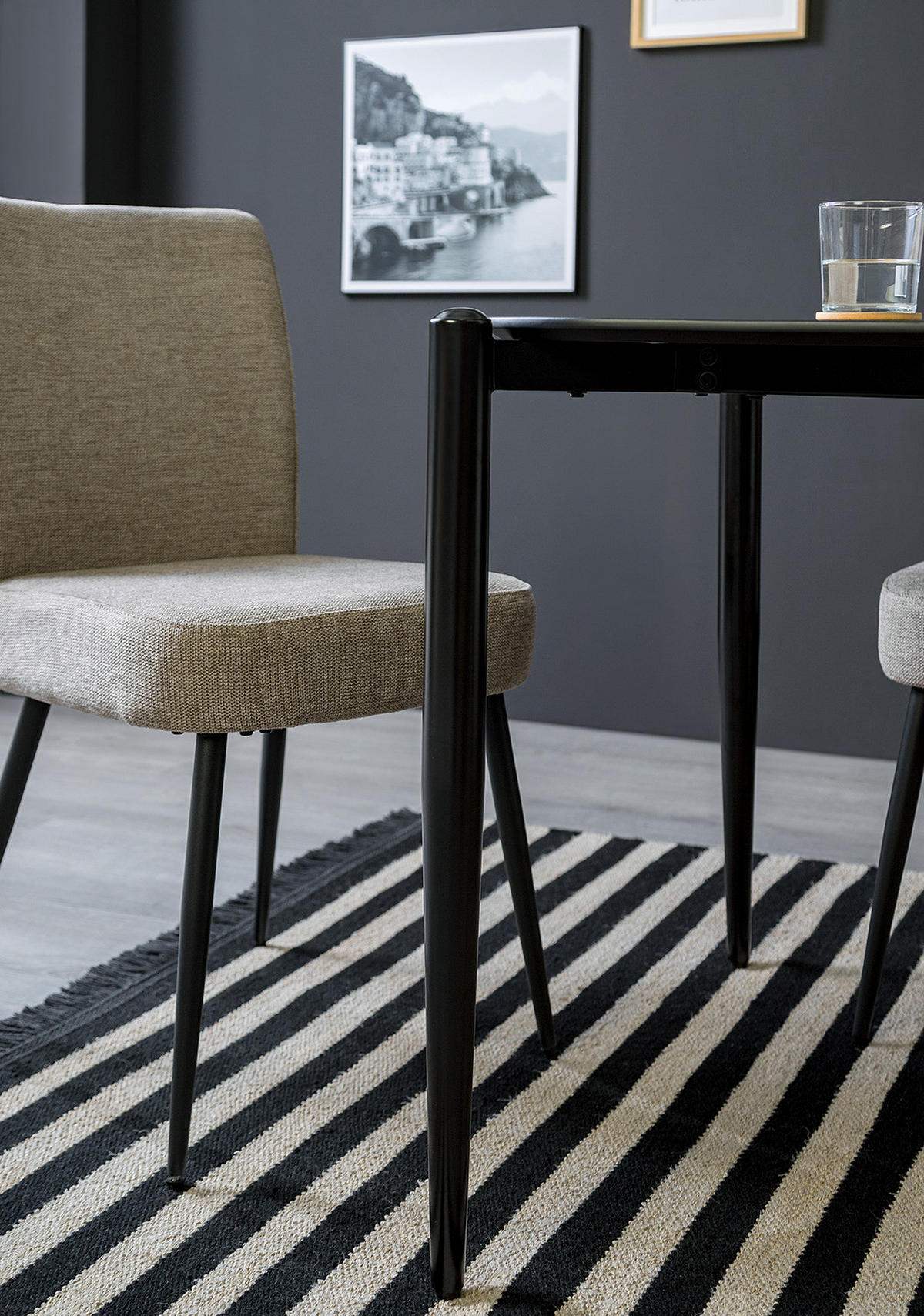 ESSTISCH - Wildeiche, Holzwerkstoff/Metall (90/160/75cm) - home24
