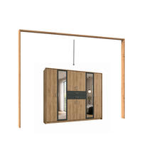 PASSEPARTOUTRAHMEN zum Kleiderschrank 22596, B273/H211/T58 cm, Abschlussrahmen in Eiche Dekor / 22596-01 - Eichefarben, Holzwerkstoff (273/211/12cm) - luma-home