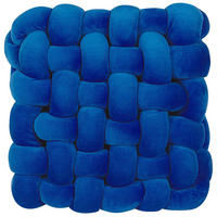 DEKOKISSEN Marineblau 30/30 cm Sirali - Dunkelblau, Textil (30/30cm) - Beliani
