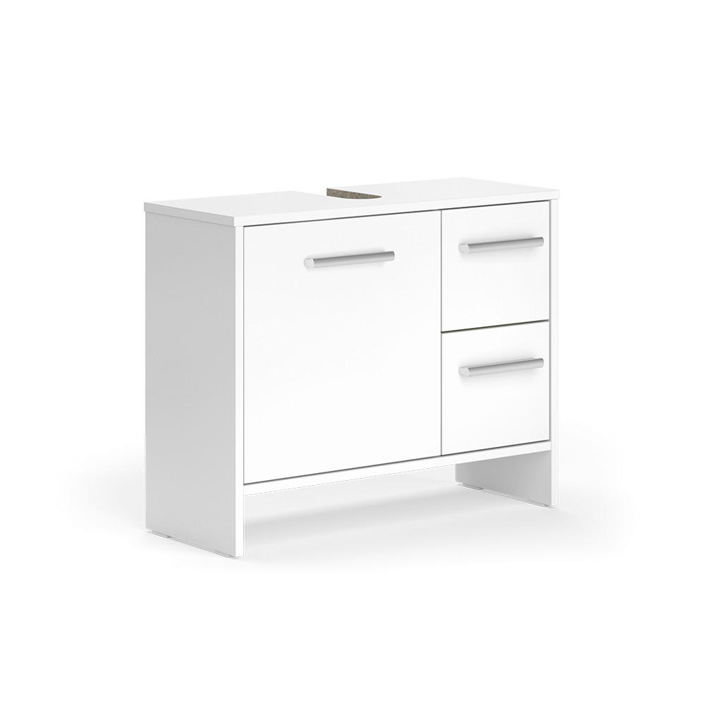 DISKB&Auml;NKSSK&Aring;P Karli Vit 70.2x57 cm med 2 l&aring;dor och 1 d&ouml;rr 57/70.2/27.9 cm