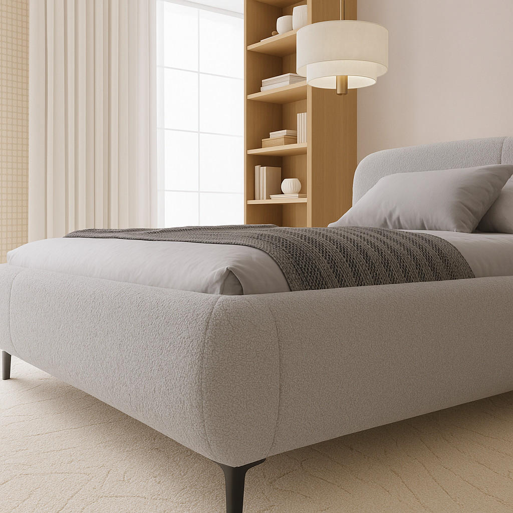 Sepro Meble Bett Schwarz, Grau 160x200 cm