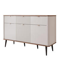 KOMMODE mit Schubladen NAVANI 130 cm Kaschmir/ Nuss - Kaschmir/Nussbaumfarben, Holzwerkstoff/Metall (130/82/40cm) - Idohome