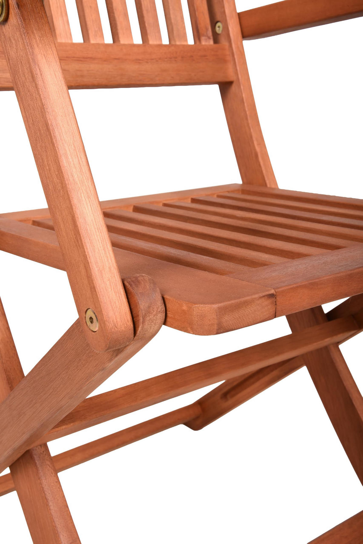 GARTENSTUHL 2er Set Orlean Klappstuhl - Braun, Holz (51/90/56cm) - DELUKE