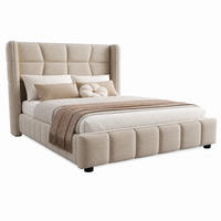 KINDERBETT mit Stauraum 90x200 cm Stoff Beige - Beige, Metall (90/200cm) - Meubliv
