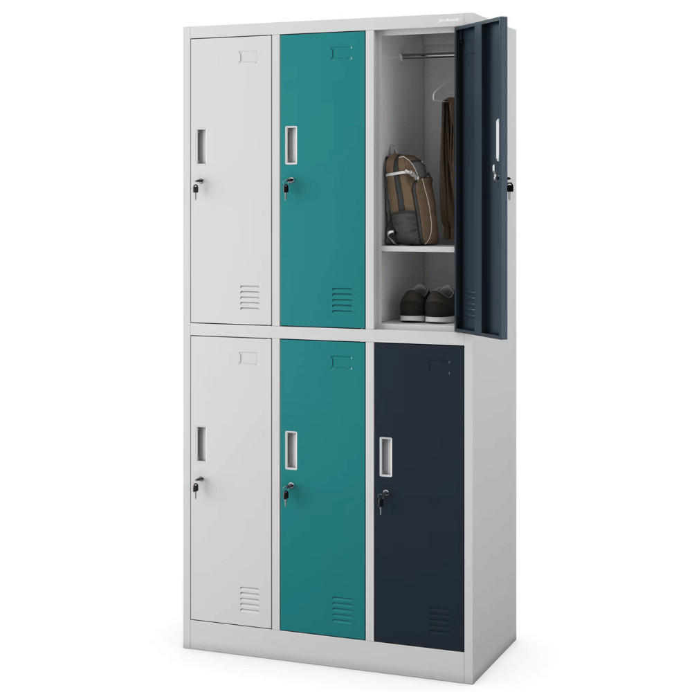 Jan Nowak Umkleideschrank Grau 90x185x45 cm