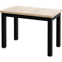 ESSTISCH Arden rechteckig, Eiche Hell Braun 100/60/73 cm - Schwarz/Sonoma Eiche, Holz/Holzwerkstoff (100/60/73cm) - WFL GROUP