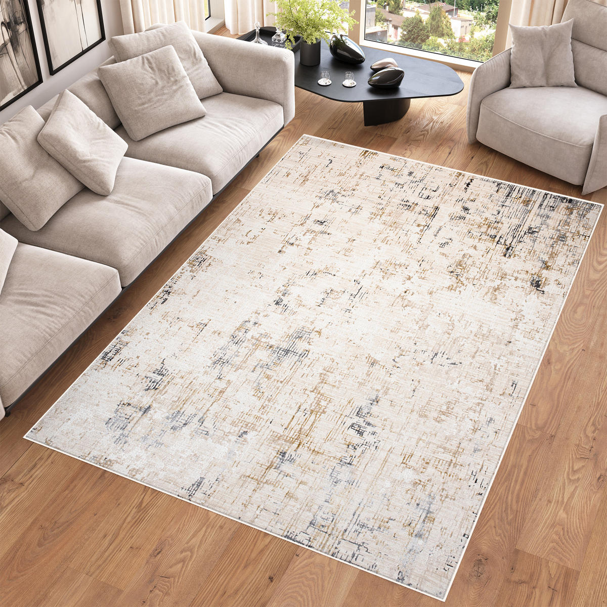 TEPPICH HERA Creme 140/200 cm - Creme, Textil (140/200cm) - Tapiso