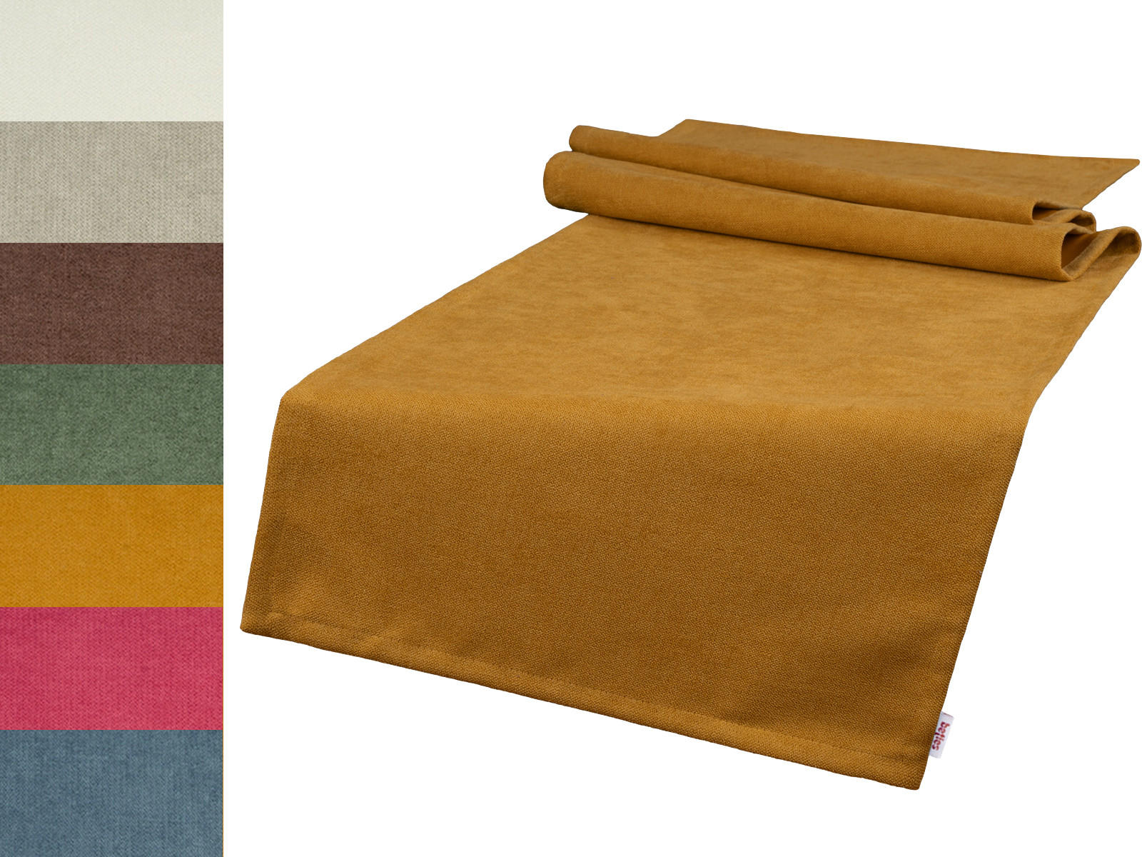TISCHLÄUFER FarbTon Chenille-Haptik greig-taupe 140/40 cm - Taupe, Textil (40/140cm) - beties Heimtextil