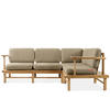 LOUNGESOFA ATREDA rechts - Beige, Holz/Textil (230/74/160cm) - KONSIMO®