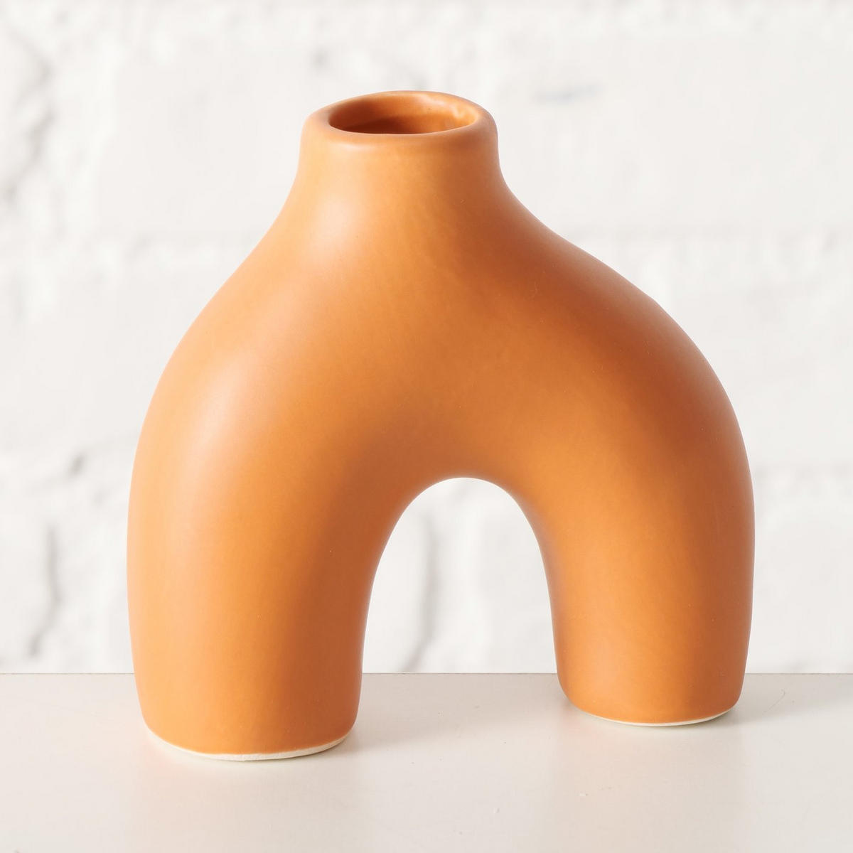 VASENSET handgefertigt Metty 10/3,5/10 cm - Braun, Keramik (10cm) - Boltze Home