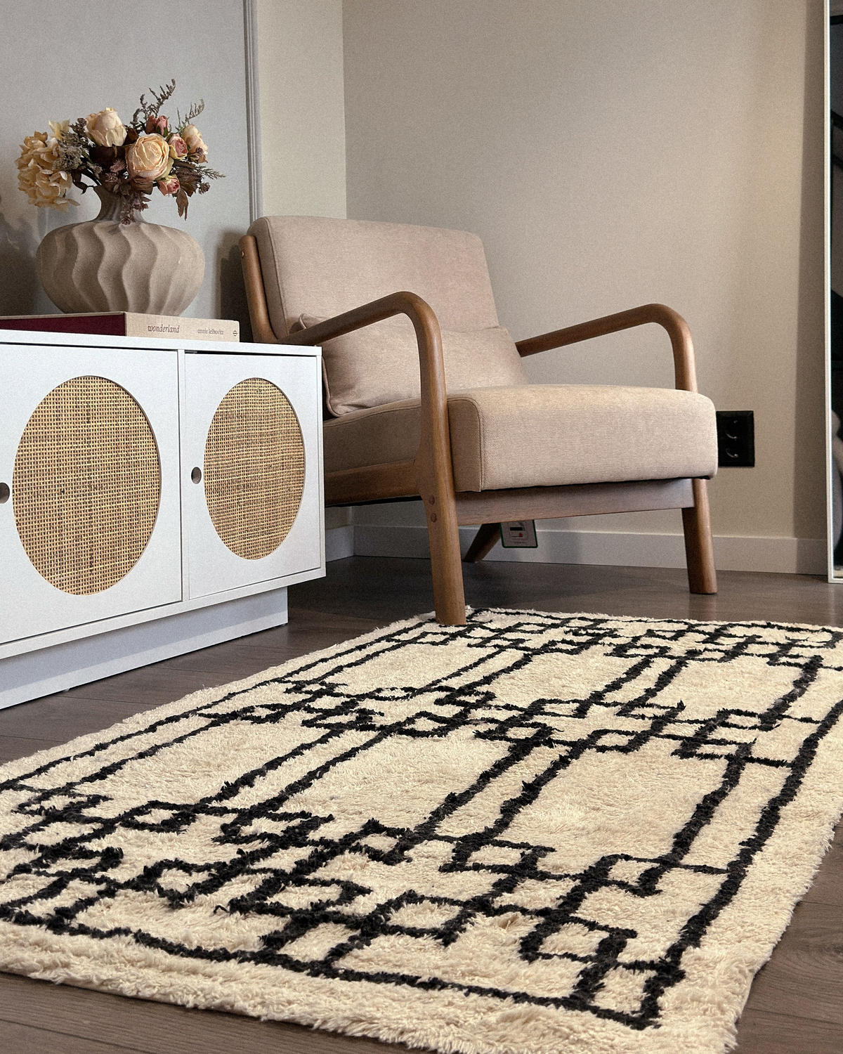 KURZFLOR-TEPPICH Turhal 150/80 cm - Beige, Textil (80/150cm) - Beliani