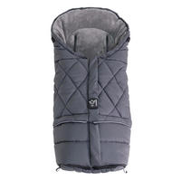 KINDERWAGEN-FUSSSACK Moony 2in1, Sherpa Fleece grey, anthracite - Dunkelgrau, Textil (48/10/105cm) - Kaiserbaby