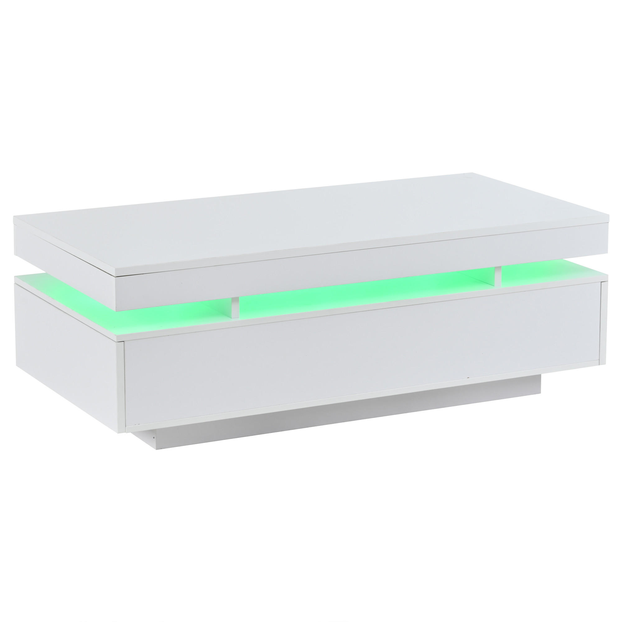 COUCHTISCH Weiß - Weiß, Holzwerkstoff (100/50/35cm)