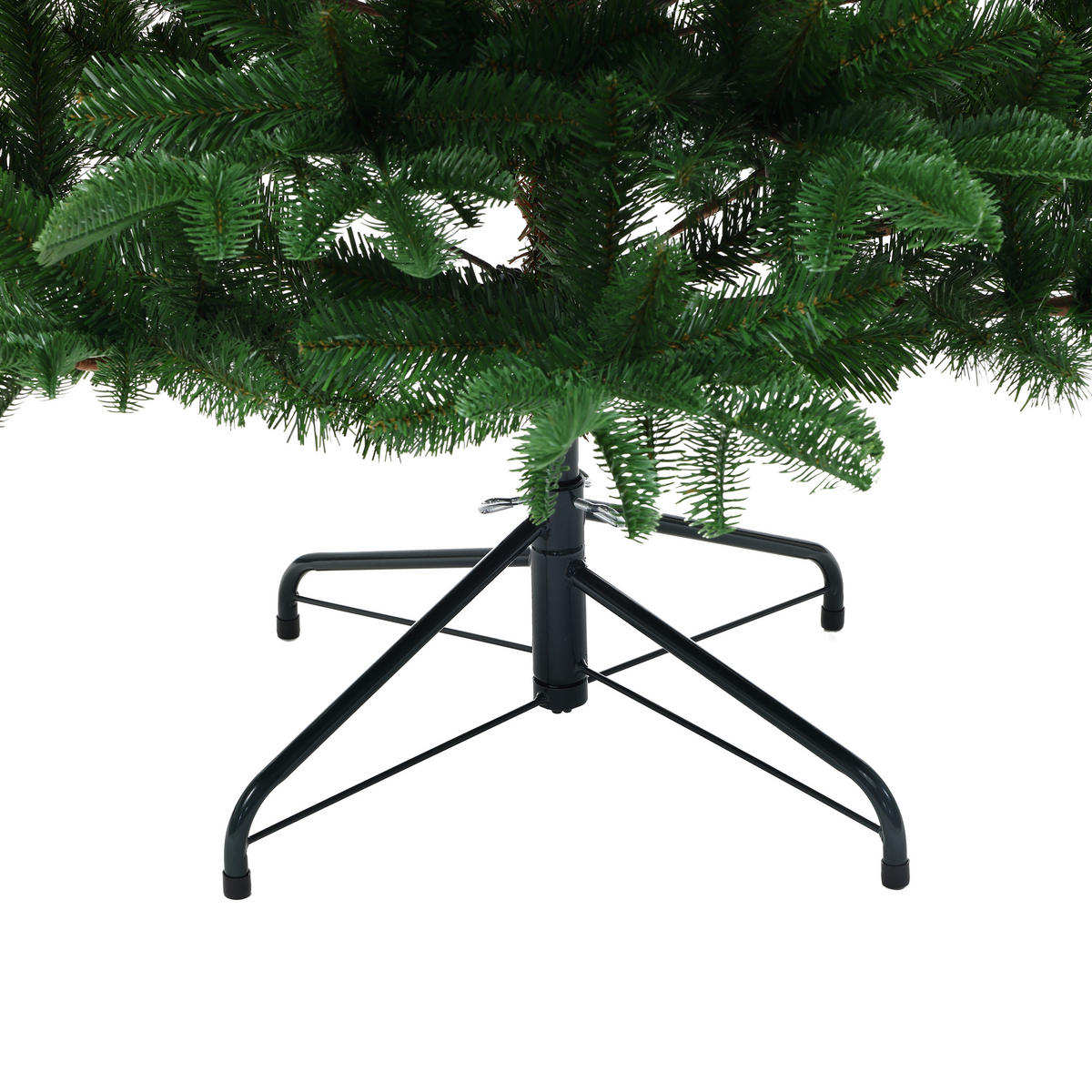 KÜNSTLICHER Weihnachtsbaum 178 cm, Naturgrün mit 776 PE-/PVC-Spitzen - Grün, Kunststoff (180cm) - Hometopia