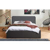 POLSTERBETT Mailand Anthrazit 180 x 200 x 40 cm Stauraum ohne hydraulische Funktion Ohne Matratze und Lattenrost - Anthrazit, Holz (180/200cm) - Halmon Schlafkomfort Betten 