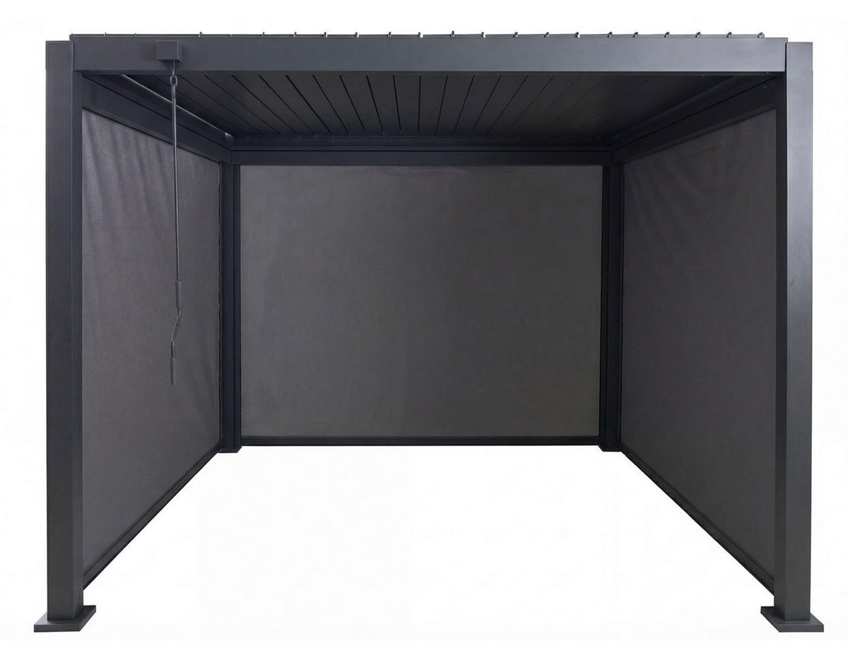 PERGOLA 3x Seitenwand 235x300x300cm Anthrazit - Anthrazit, Metall (300/235/300cm) - BERLINLODGE