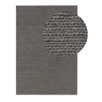 WOLLTEPPICH Uno Hellgrau 120x170 cm - Grau, Textil (120/1cm) - KUNSTLOFT