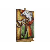 METALLBILD Grün 60/90 cm - Gelb/Grün, Metall (4.2/90cm) - KUNSTLOFT
