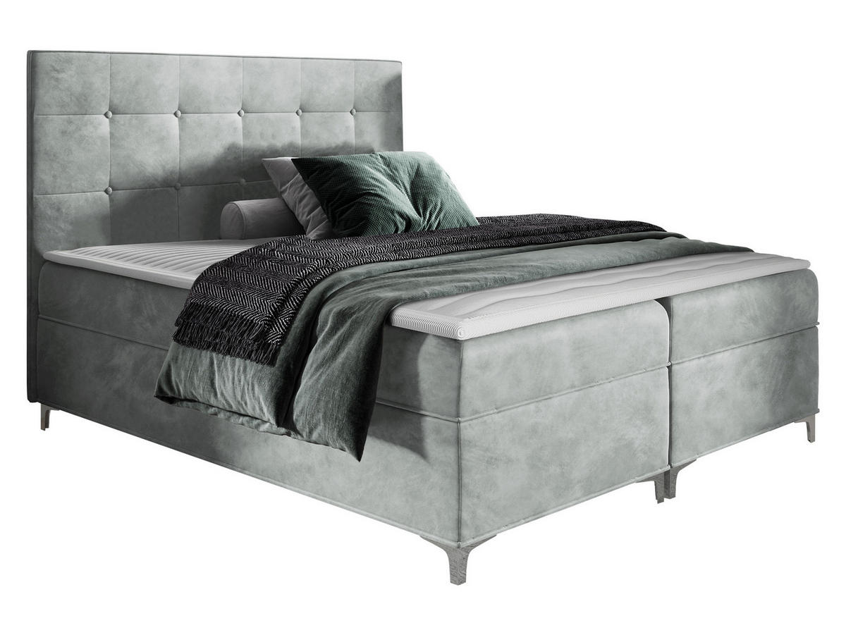 BOXBETT Snake - Grau, Holz (140/200cm) - MIRJAN24