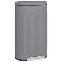 KOŠ NA ODPADKY 30 l, kov a plast, šedý - šedá, kov (31.2/60.8/36.5cm) - HOMCOM