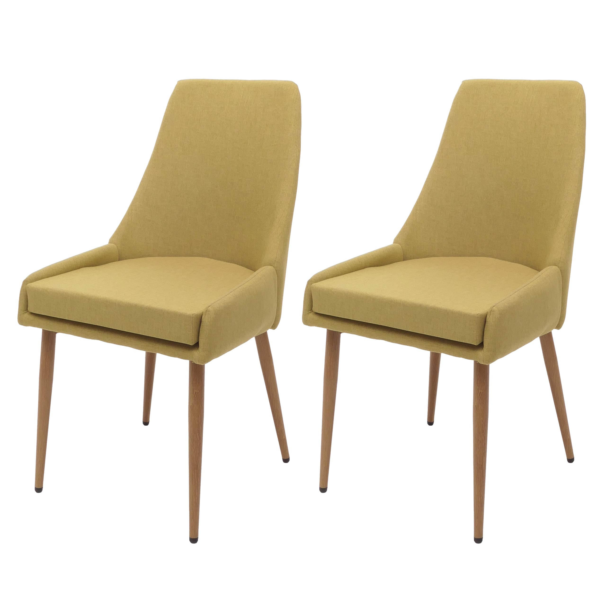 ESSZIMMERSTUHL Grün 2er-Set - Grün, Textil (50/92/60cm) - MCW