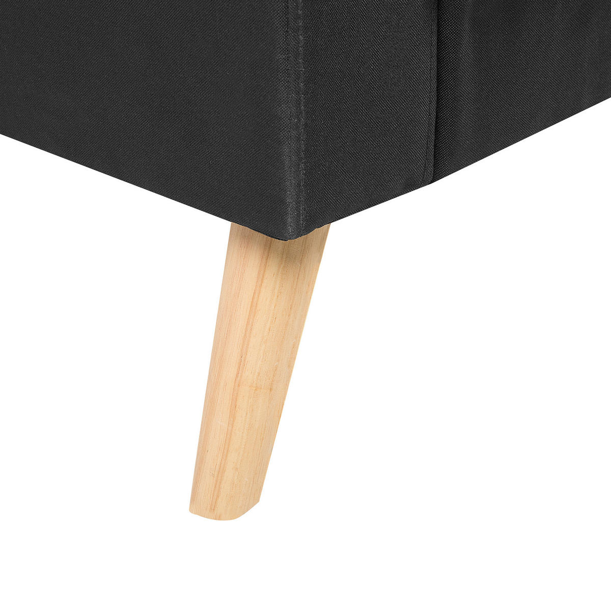 2-SITZER-SOFA Polsterbezug Schwarz Kalmar - Schwarz, Textil (182/88/74cm) - Beliani