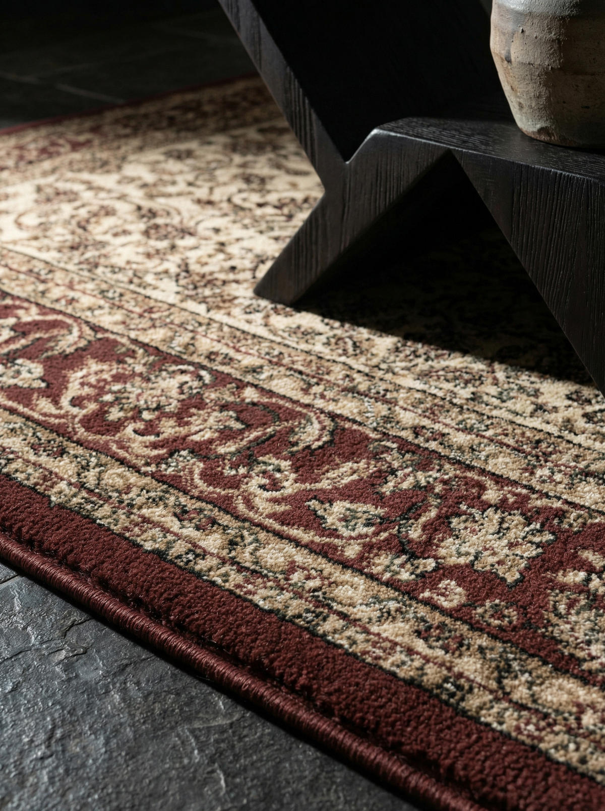 TEPPICH Kurzflor GEISLER in Creme, orientalisch, 240 x 340 cm - Beige, Textil (340/240cm) - KADIMA DESIGN