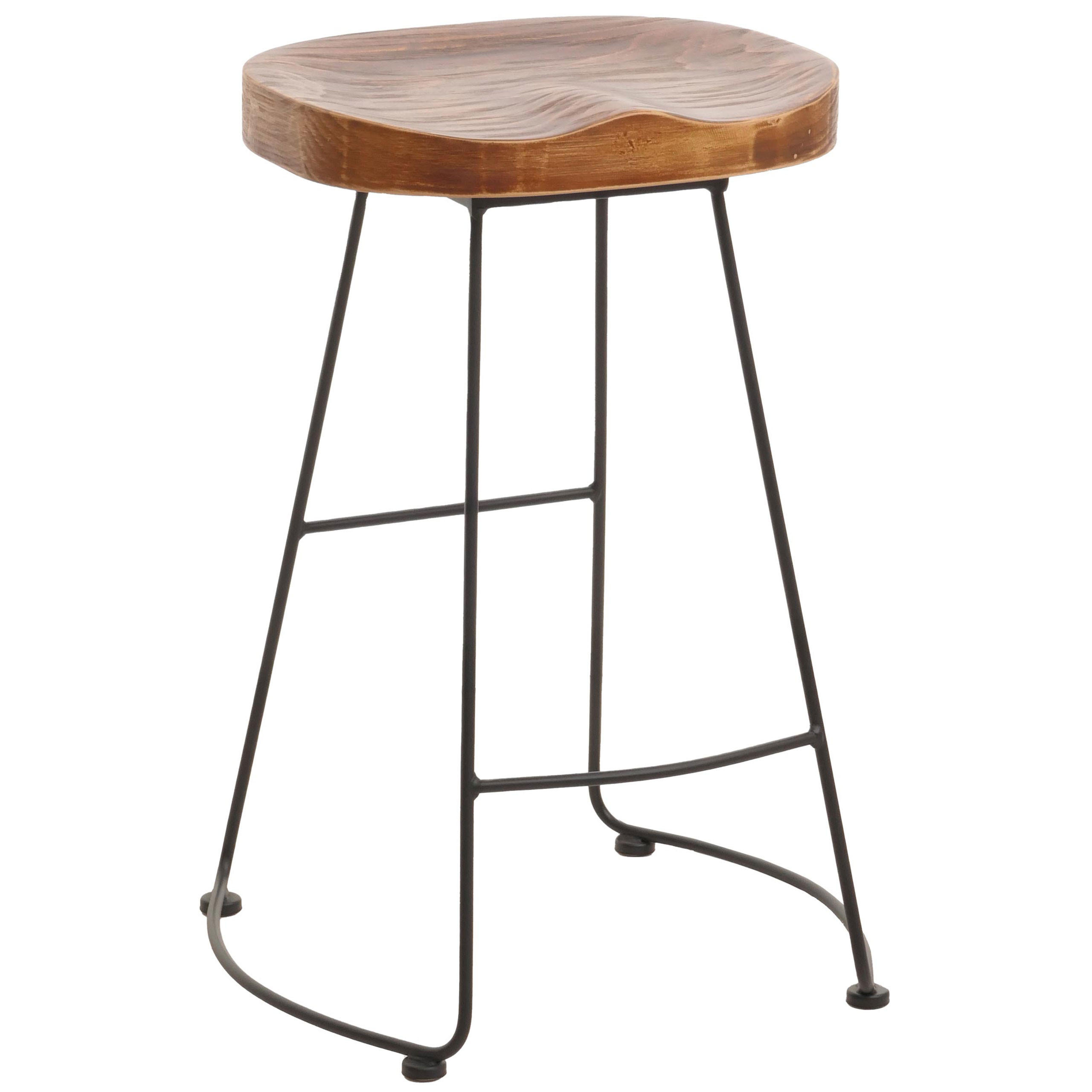 BARHOCKER Braun - Braun, Holz (48/68/44cm) - MCW