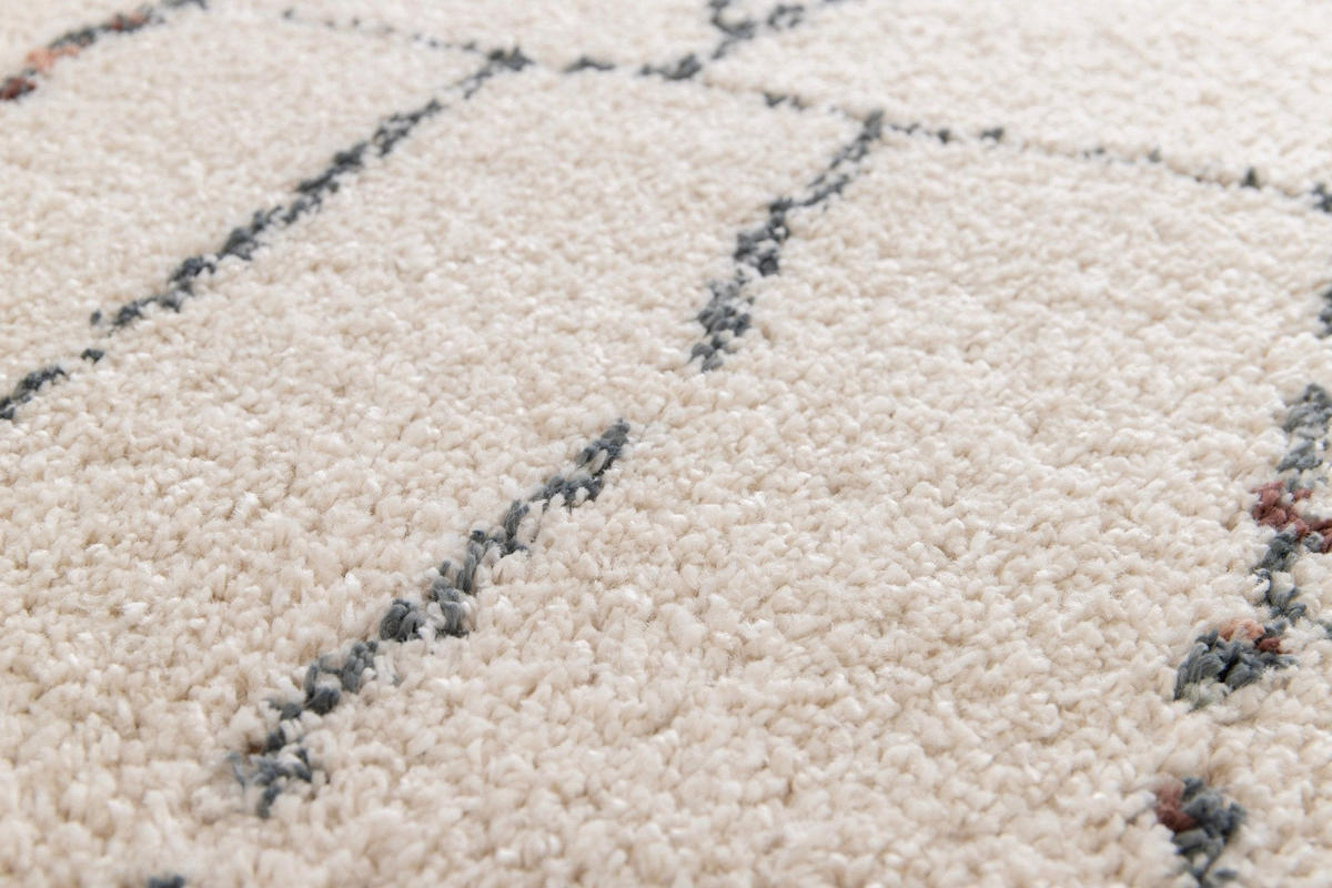 TEPPICH Shaggy dick weich pflegeleicht beige - Beige, Textil (120/170cm) - AFK Living