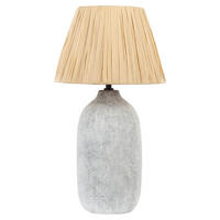 TISCHLAMPE Matilde 30/30/56 cm - Grau, Keramik (30/30/56cm) - Beliani
