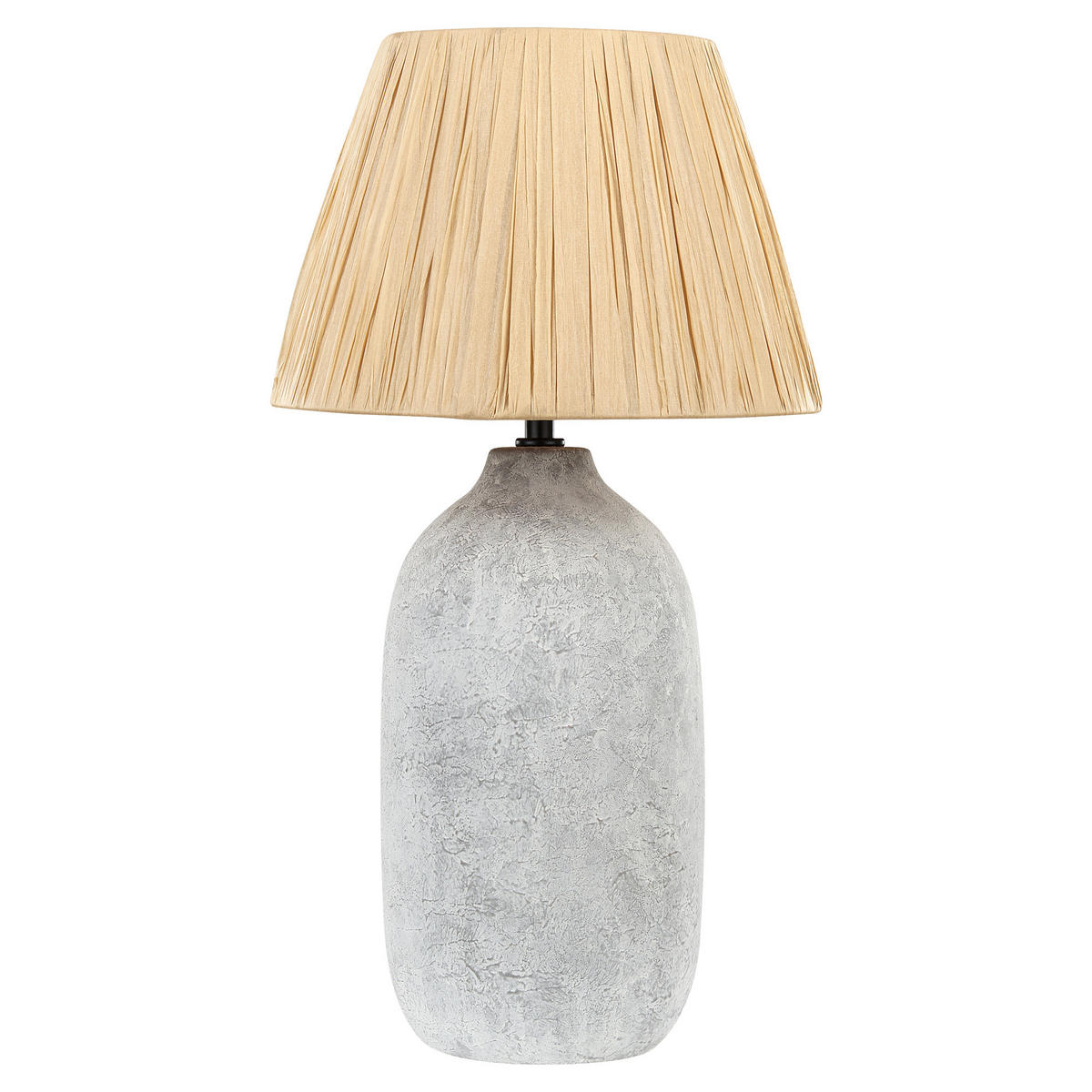 TISCHLAMPE Matilde 30/30/56 cm - Grau, Keramik (30/30/56cm) - Beliani