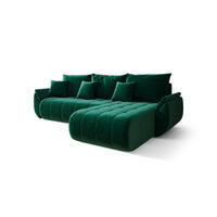 ECKSOFA mit Schlaffunktion TOKYO R Monolith 37 Rechts - Grün, Textil (280/185cm) - Bedante