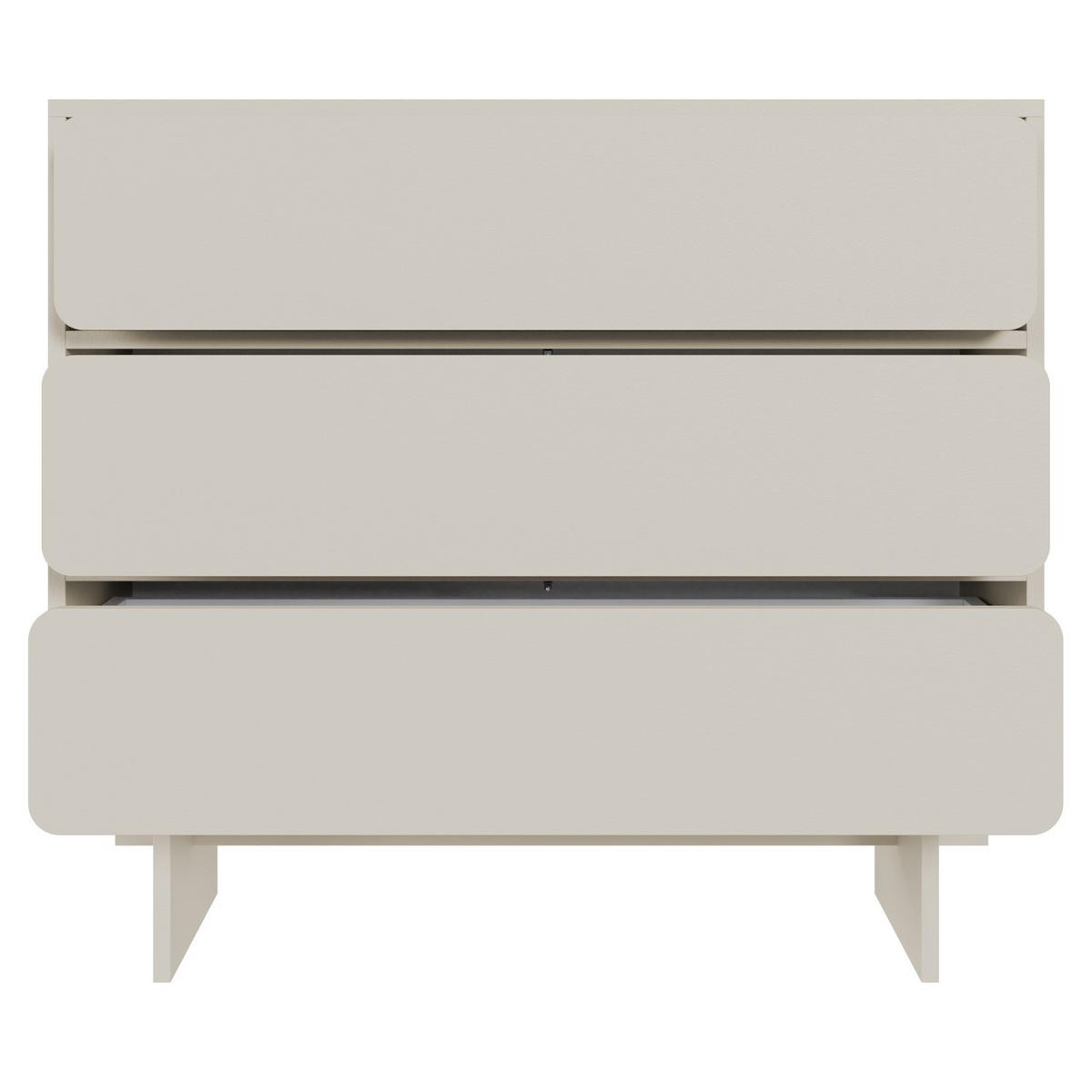 KOMMODE Wuwu Greige 101 cm - Taupe, Holzwerkstoff (100.8/87.9/35cm) - Selsey