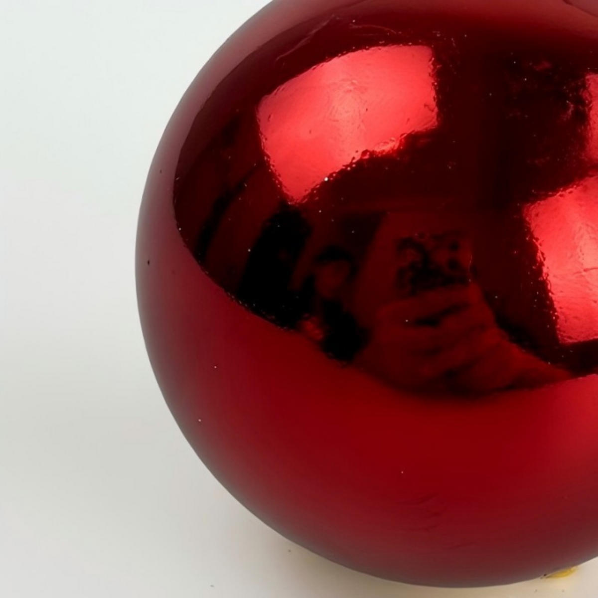 50XWEIHNACHTSKUGELN - Rot, Kunststoff (6/7/6cm) - Relaxdays