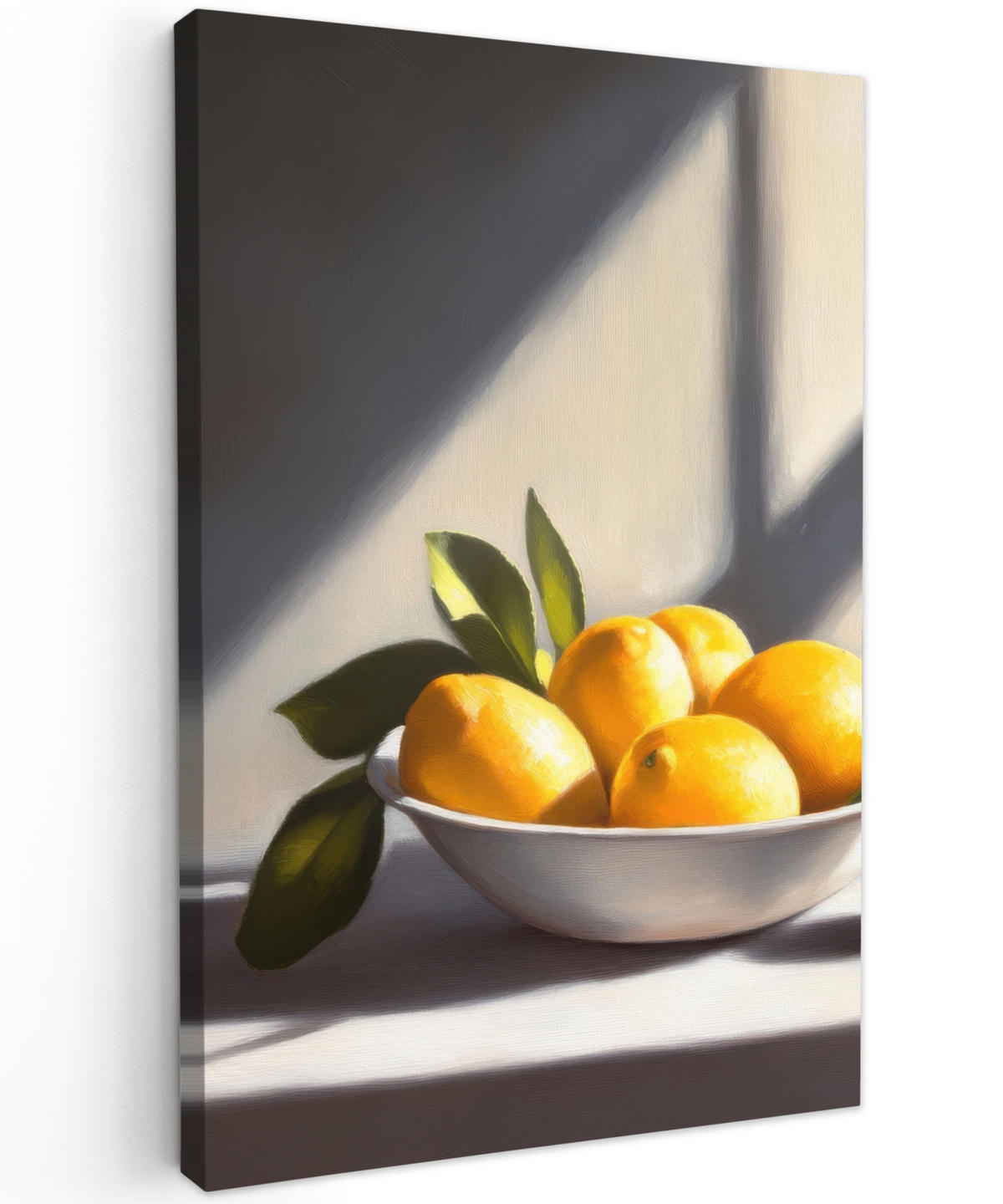 LEINWANDBILD Zitronen - Stilleben - Gelb 90x140 cm - Gelb, Textil (90/140cm) - MuchoWow