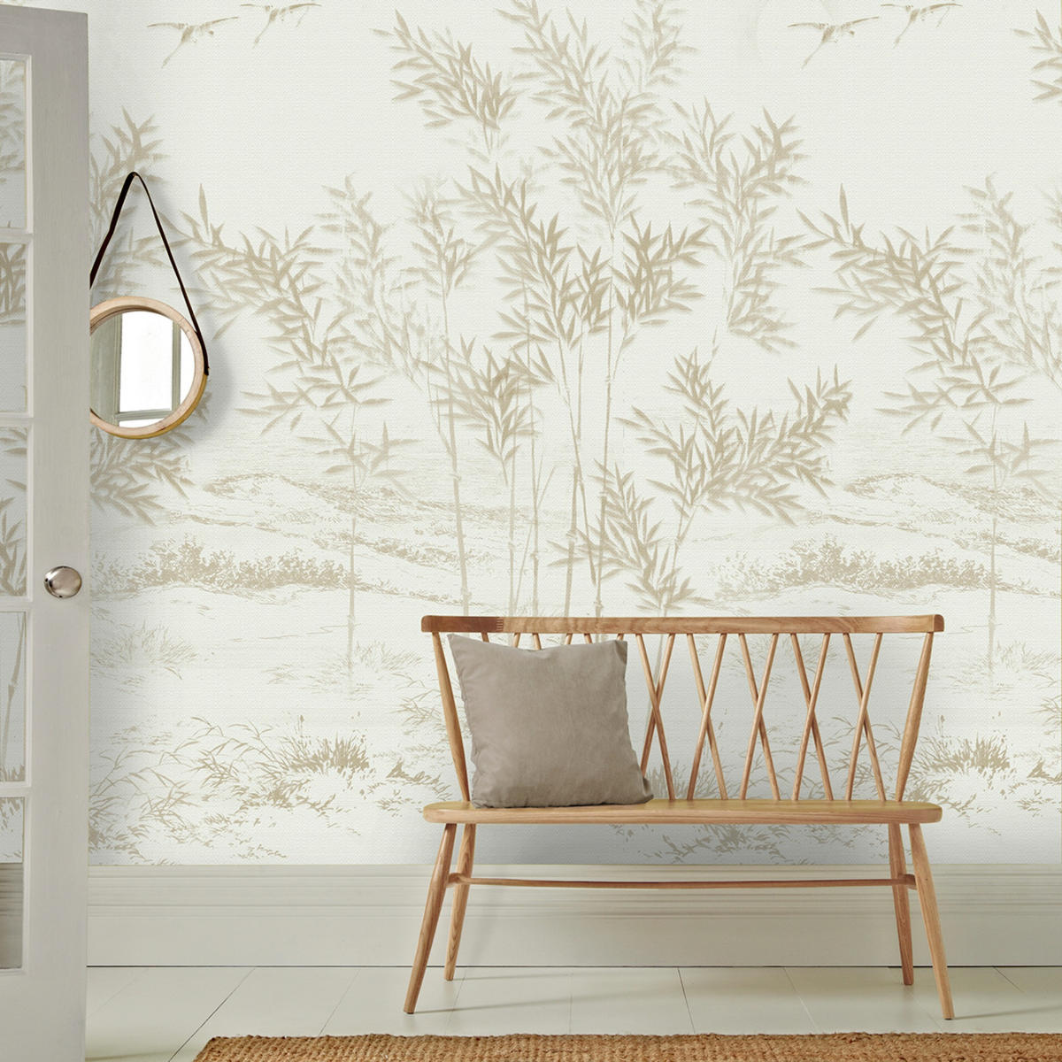 FOTOTAPETE Oceane 280x159cm - Beige, Papier/Kunststoff (159/1cm) - Art for the Home
