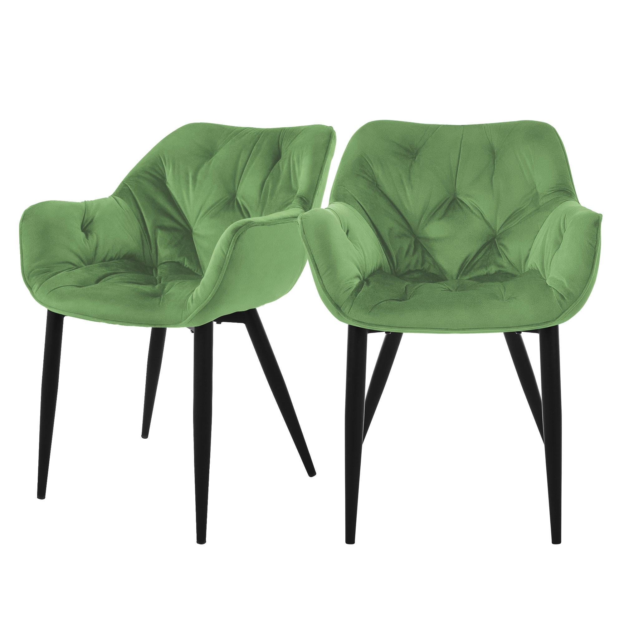 ML-DESIGN JÍDELNÍ ŽIDLE, sada 2 ks, šalvějový samet