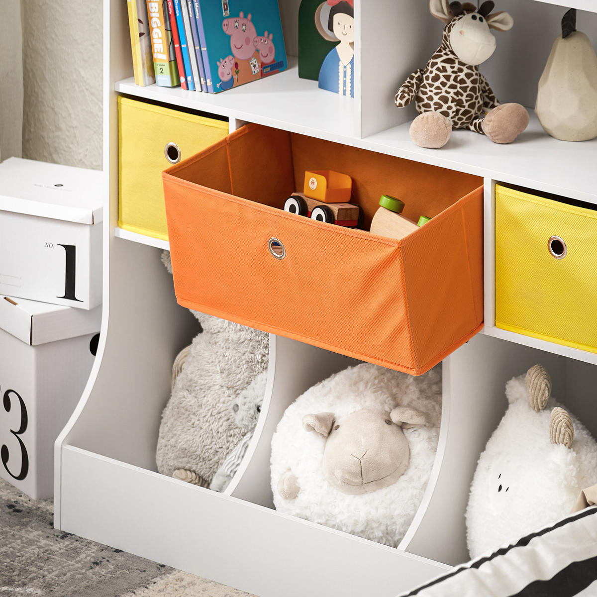 KINDERREGAL Weiß - Weiß, Holzwerkstoff (92/93/40cm) - SoBuy