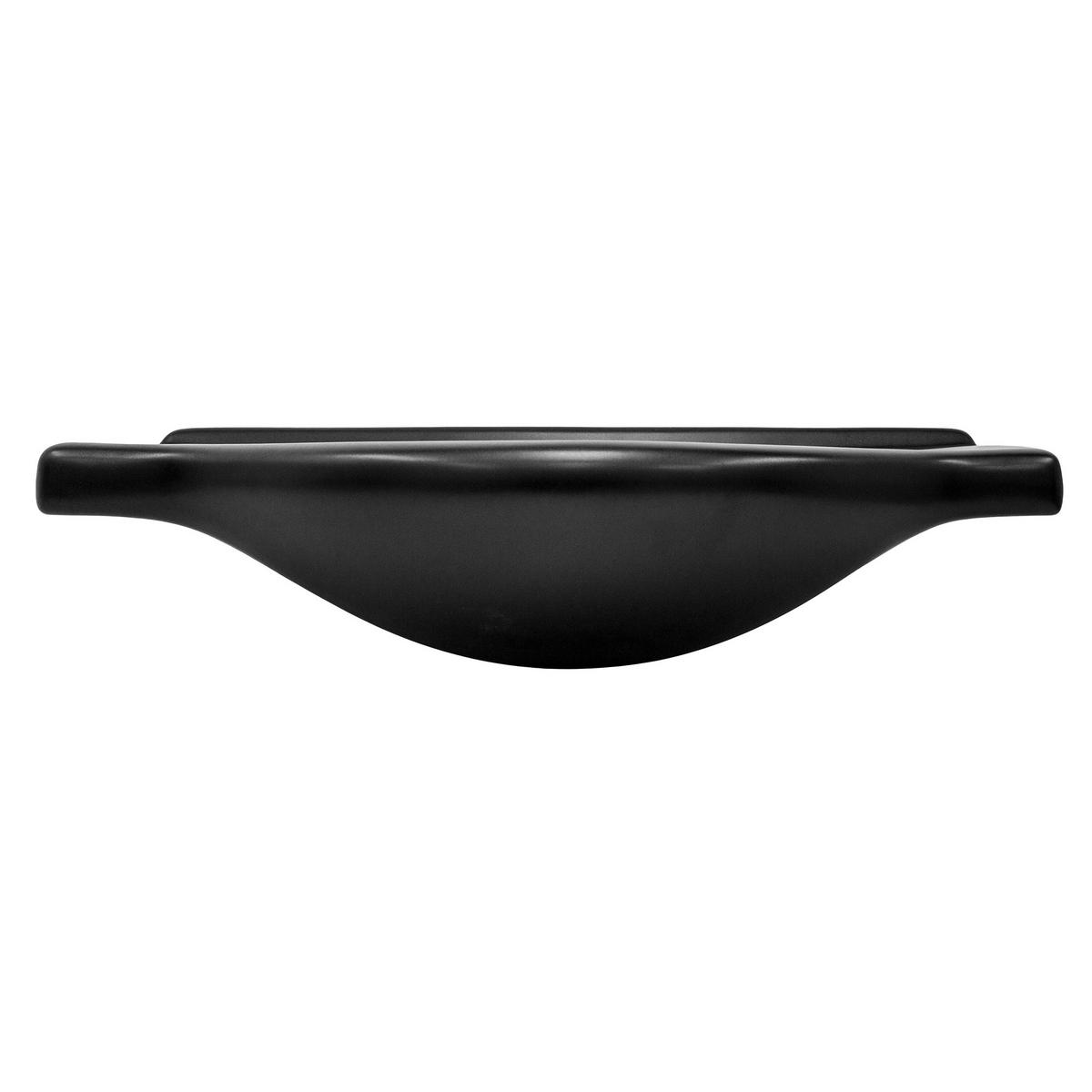 WASCHBECKEN - Schwarz, Keramik (50.5/22.5/87cm) - ML-DESIGN