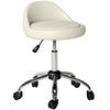 ROLLHOCKER 63-83 cm Drehhocker Ø35 x 63-83H cm Weiß - Weiß, Kunststoff (35/83/35cm) - HOMCOM