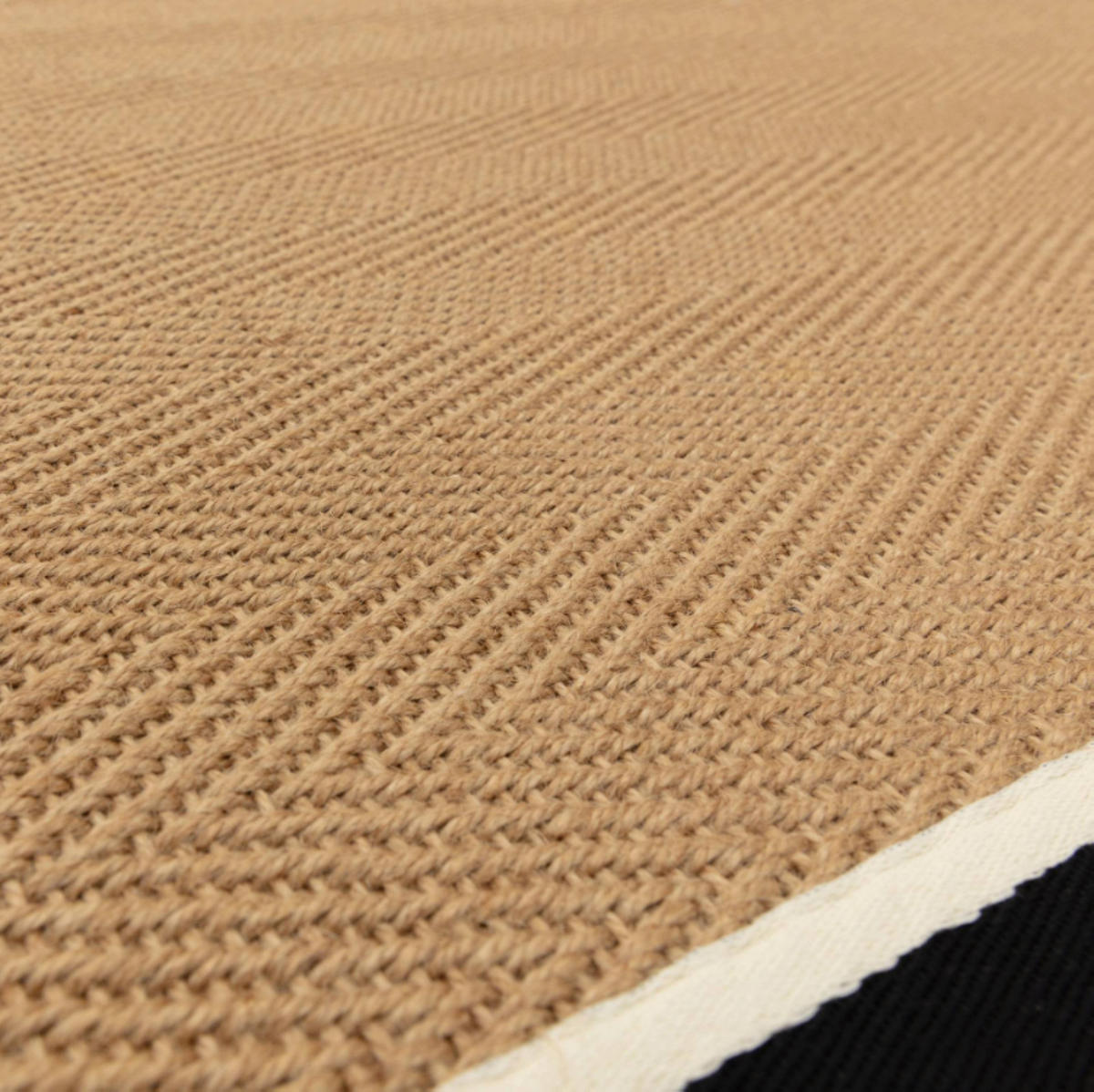 TEPPICH modern Wohn-/Schlafzimmer Naturfaser DORO Schwarz 40x120 cm - Schwarz, Naturmaterialien (40/120cm) - Novatrend