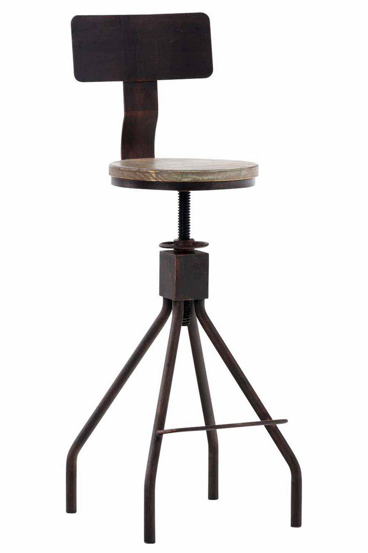 BARHOCKER Metall bronze - Bronzefarben, Metall (45/93/45cm) - CLP