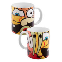 BECHER Spongebob Schwammkopf Mehrfarbig 320 ml - Multicolor, Keramik (0.32L)