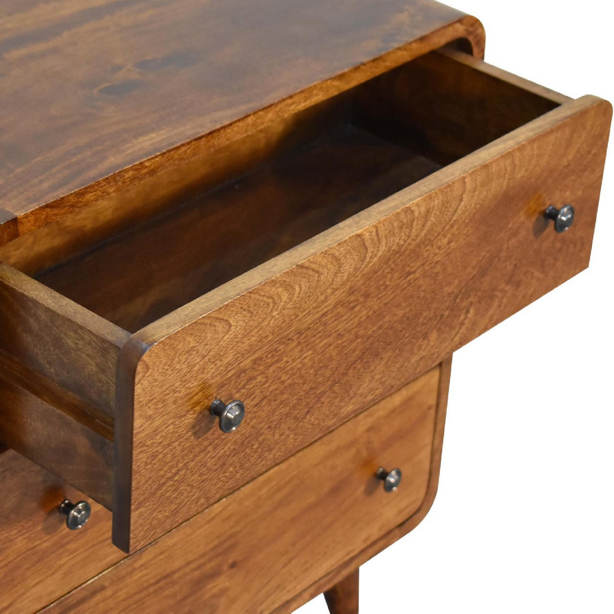 KOMMODE Mini - Beige/Messingfarben, Holz/Metall (55/65/30cm) - Artisan Furniture