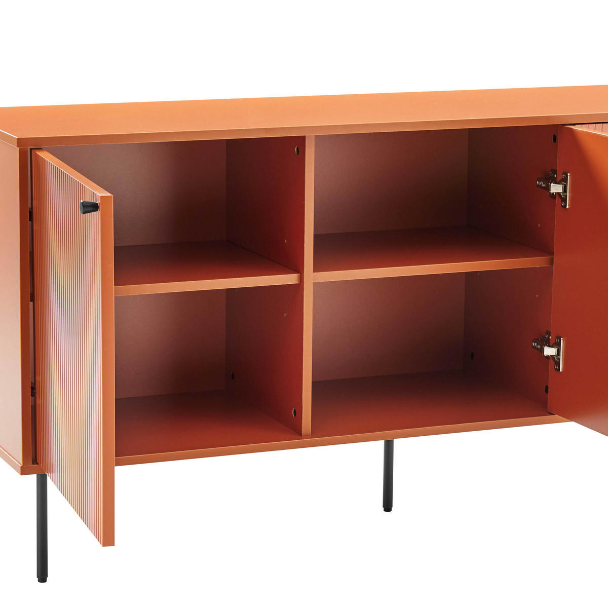 SIDEBOARD 150 cm, Orange - Orange, Holz (40/75/150cm) - Oviala
